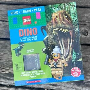 SCHOLASTIC LEGO DINO SAFARI ACTIVITY KIT MINUS THE FIGURE
